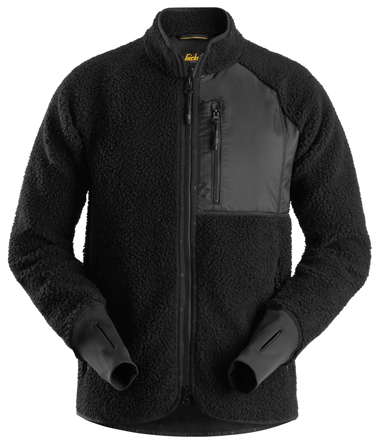8021 AllroundWork, Teddyjakke, FARGE: 0404 - Black, STØRRELSE: SOR/SOR XS
