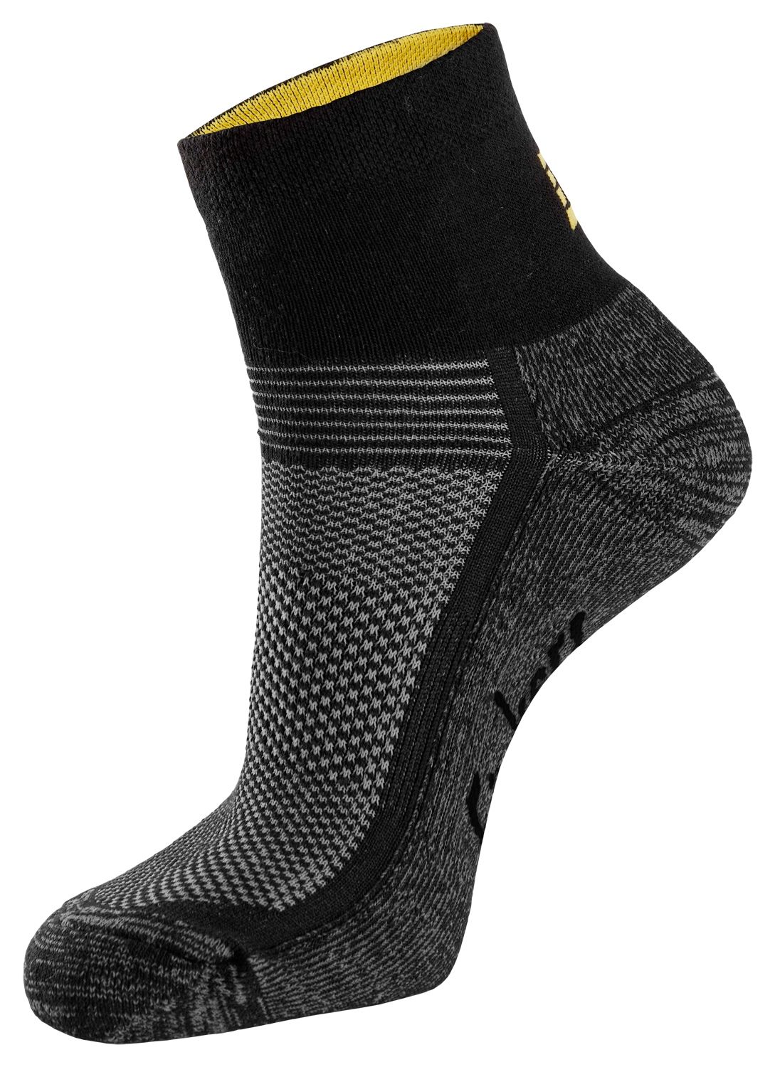 9224 Zero-Waste lave sokker, 2-pakning, FARGE: 0408 - Black\Aluminium, STØRRELSE: STR: 37-40