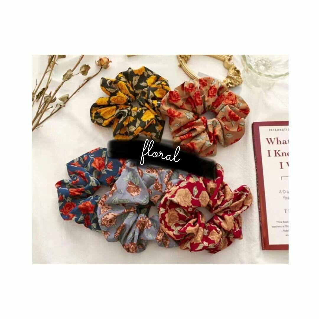 Floral Scrunchies