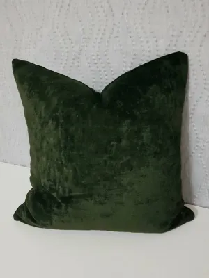 50cm Bespoke Velvet Cushion Cover, In Martini