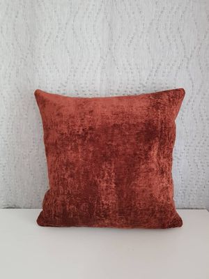 50cm Bespoke Velvet Cushion Cover, In Pimento