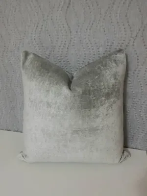 50cm Bespoke Velvet Cushion Cover, In Mist