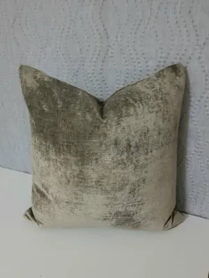 50cm Bespoke Velvet Cushion Cover, In Mink