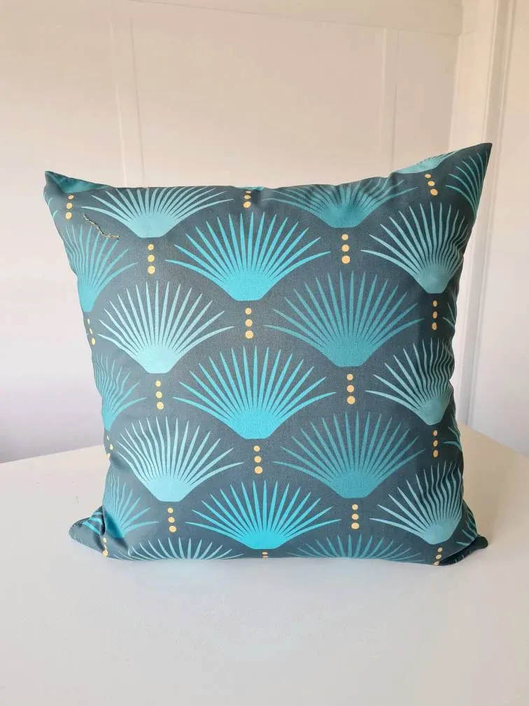 Blue Fescue Cushion Cover 45/50 cm Handmade in Australia 