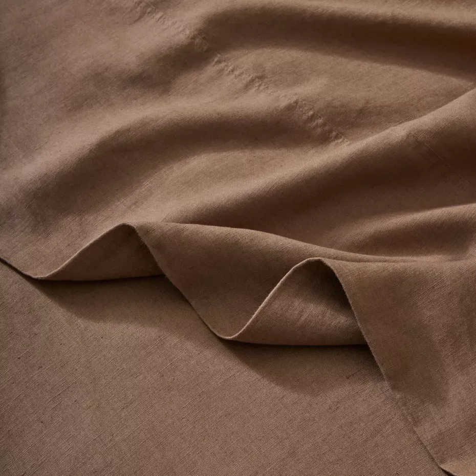 King Bed Ravello Linen Flat Sheet