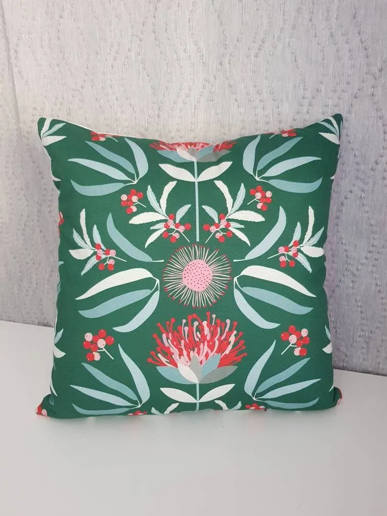 Waratah cushion