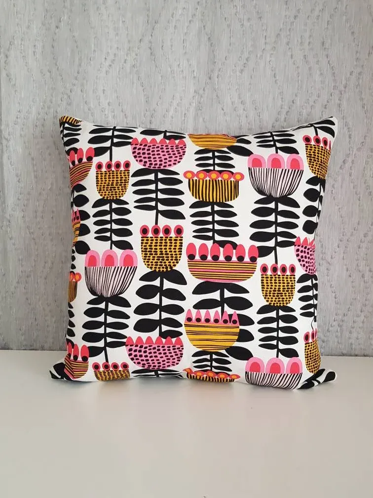 Tulip Time Cushion Cover 45/50cm Handmade in Australia