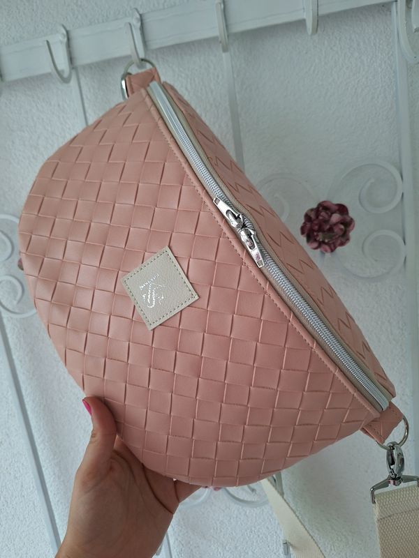 Bodybag Rosè Flechtoptik