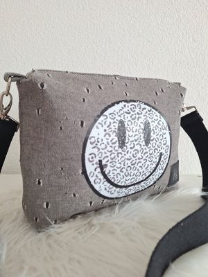 Umhängetasche Jeans Smiley