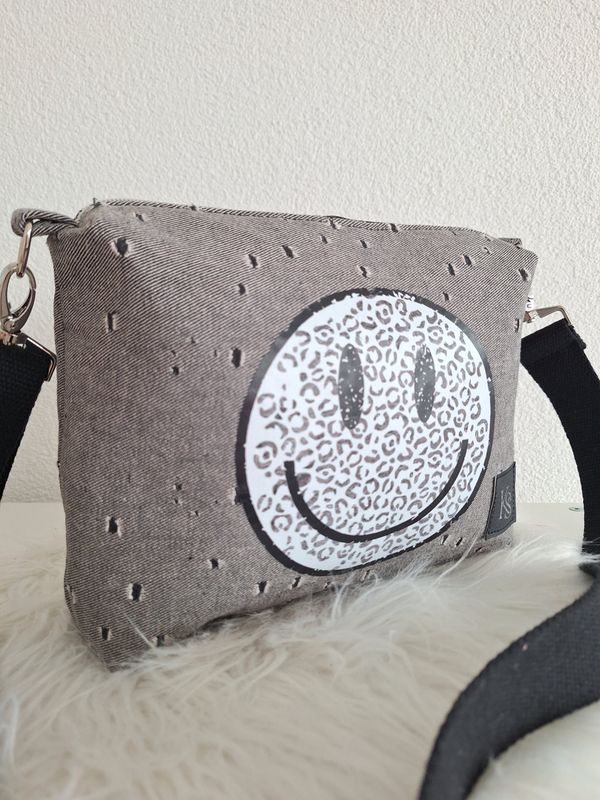Umhängetasche Jeans Smiley