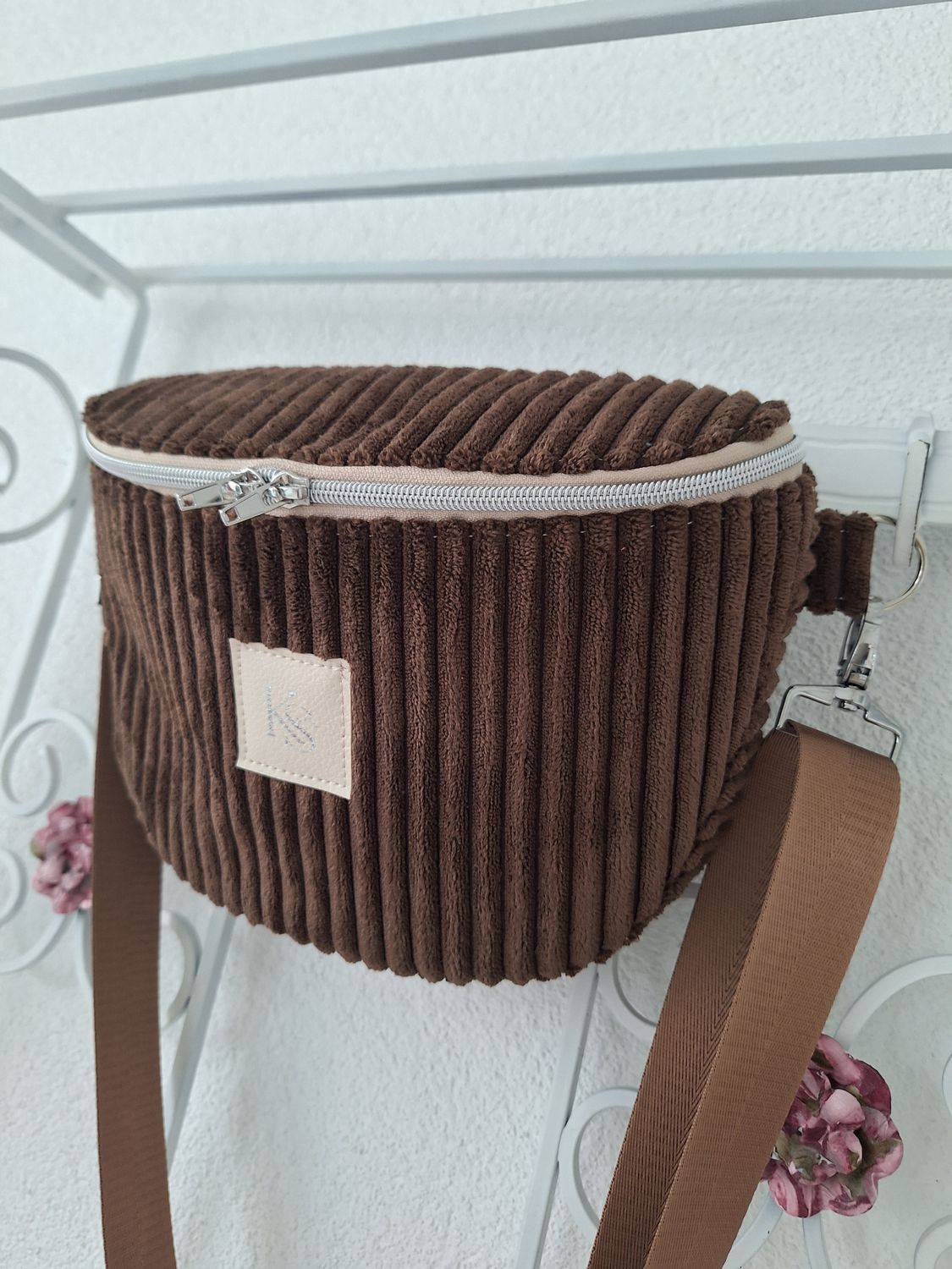 Crossbodybag Cord Braun