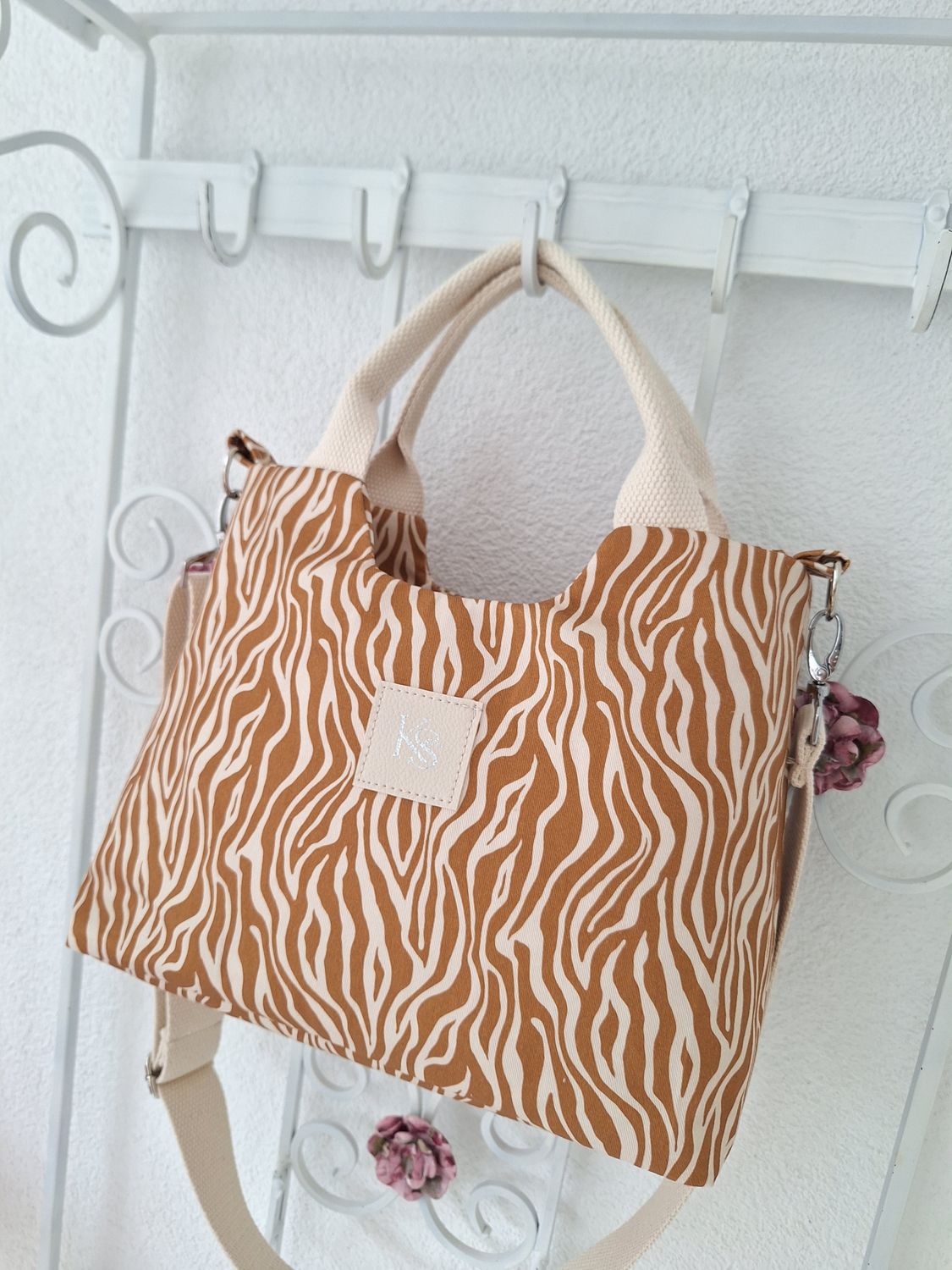 Handbag Canvas Zebra