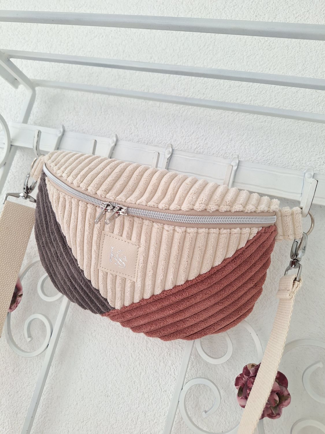 Bodybag Natur/Taupe/Rosenholz