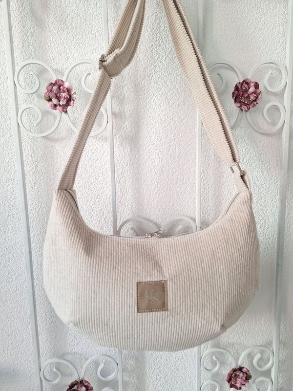 Halfmoonbag Natur Cord