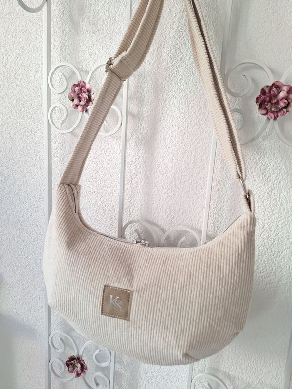 Halfmoonbag Natur Cord