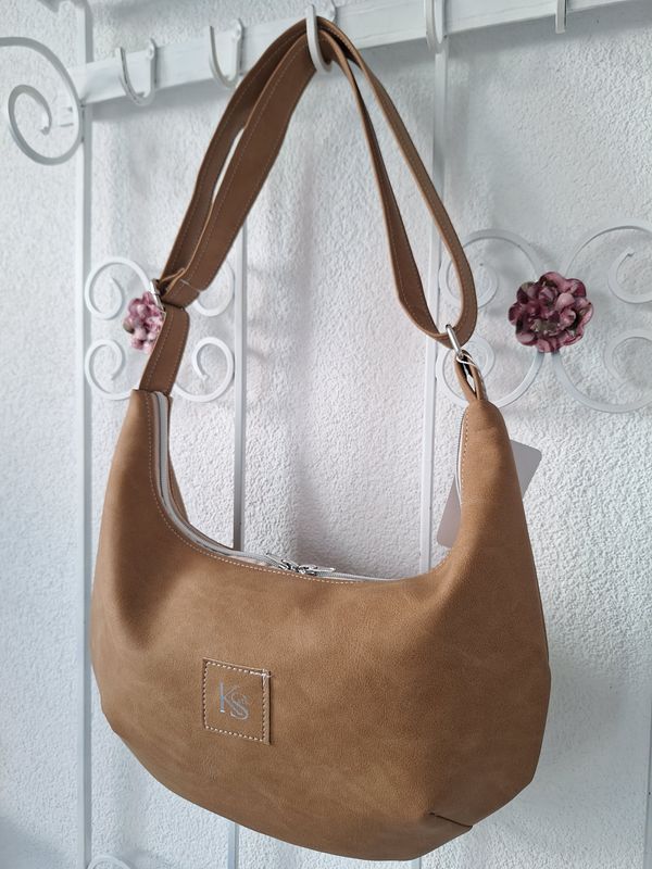 Halfmoonbag Beige