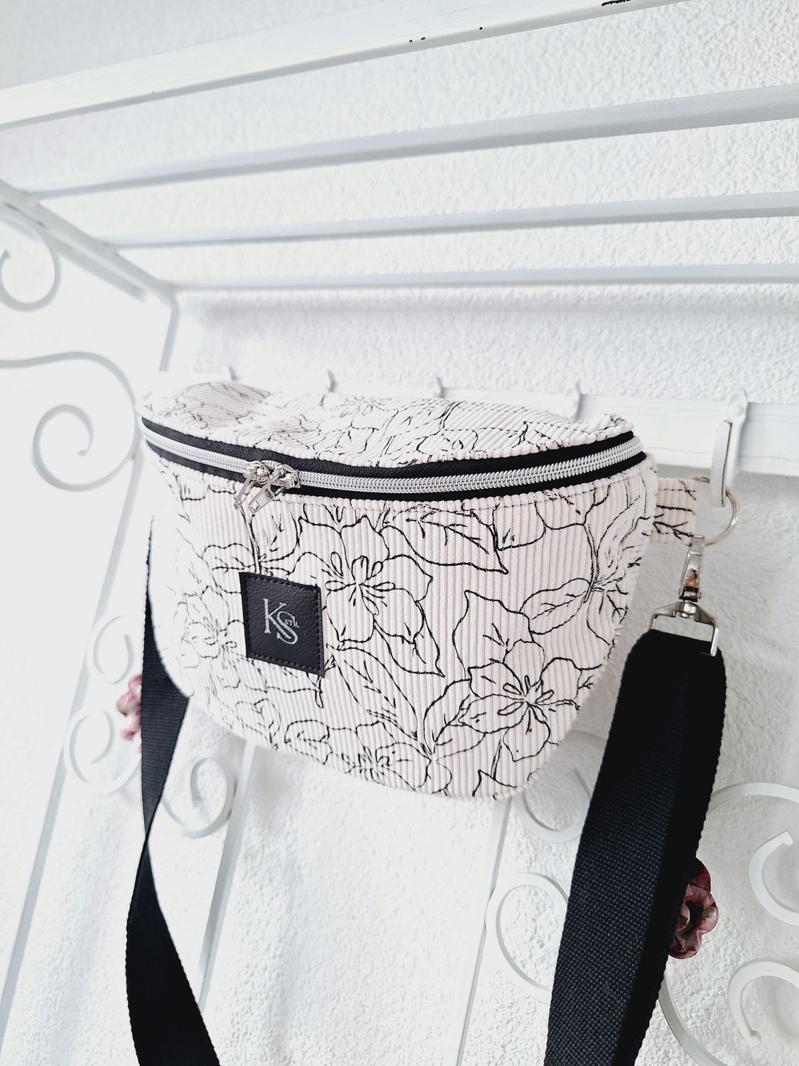 Crossbodybag Cord Blumen