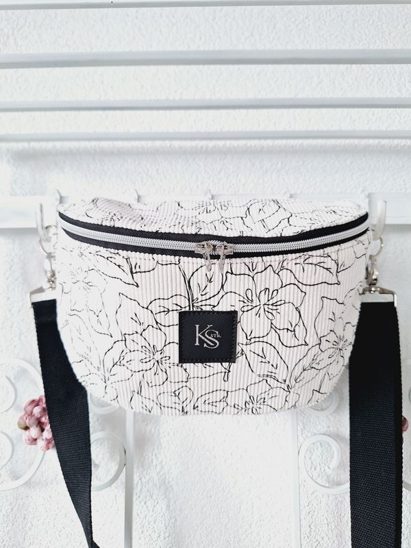 Crossbodybag Cord Blumen