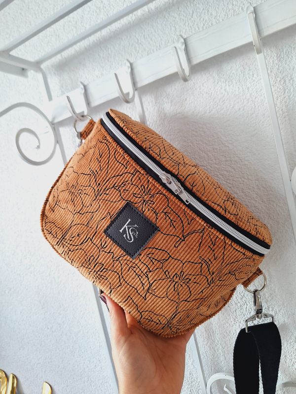 Crossbodybag Cord Blumen