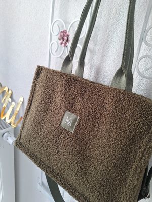 Bookbag Bouclè Olive