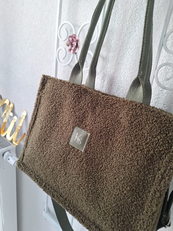 Bookbag Bouclè Olive