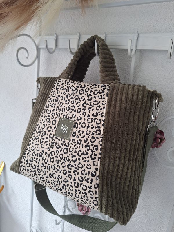 Midishopper Cord Leo Olive