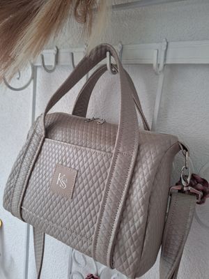 Boston Bag Sand Kunstleder