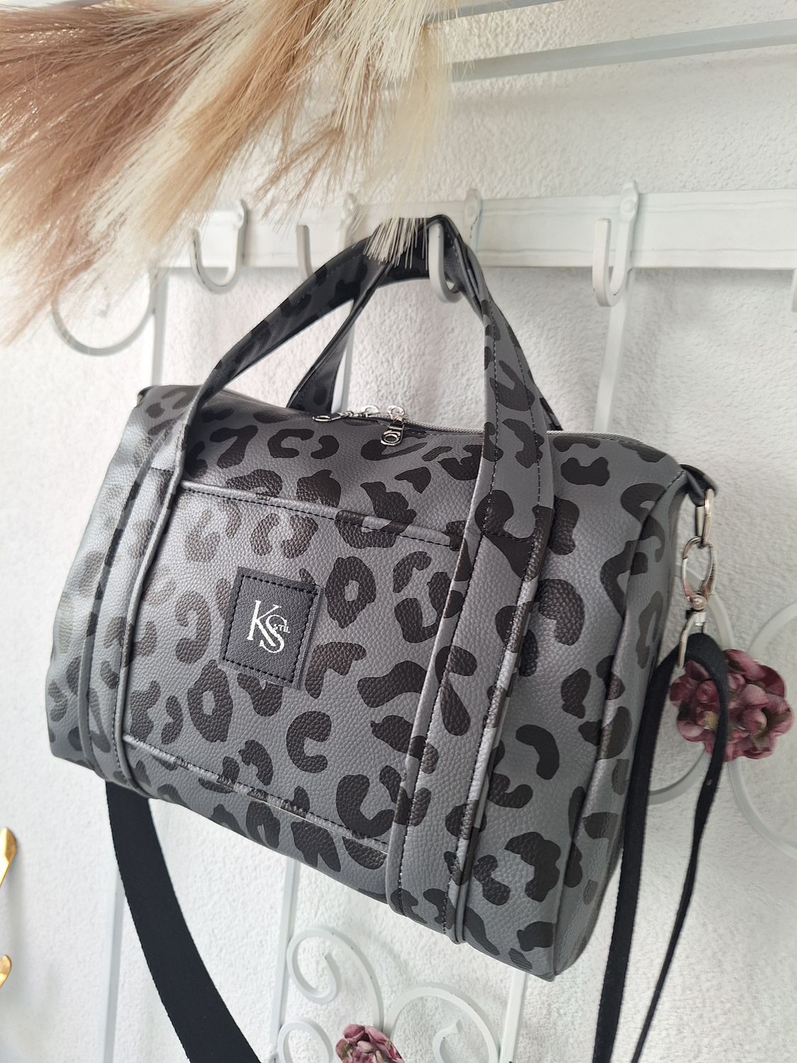 Boston Bag Leo Anthrazit