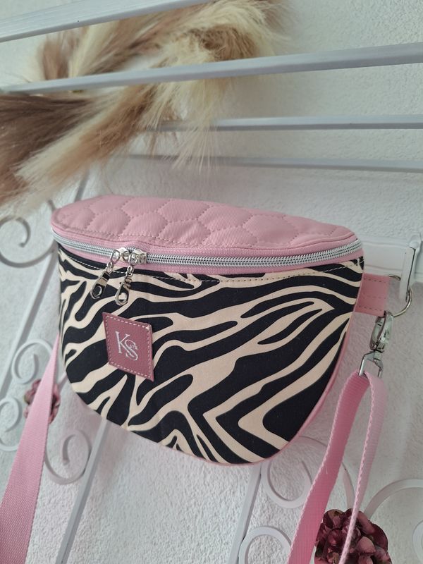 Crossbodybag Zebra / Rosa