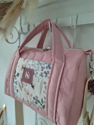 Boston Bag Rosa/Blumen