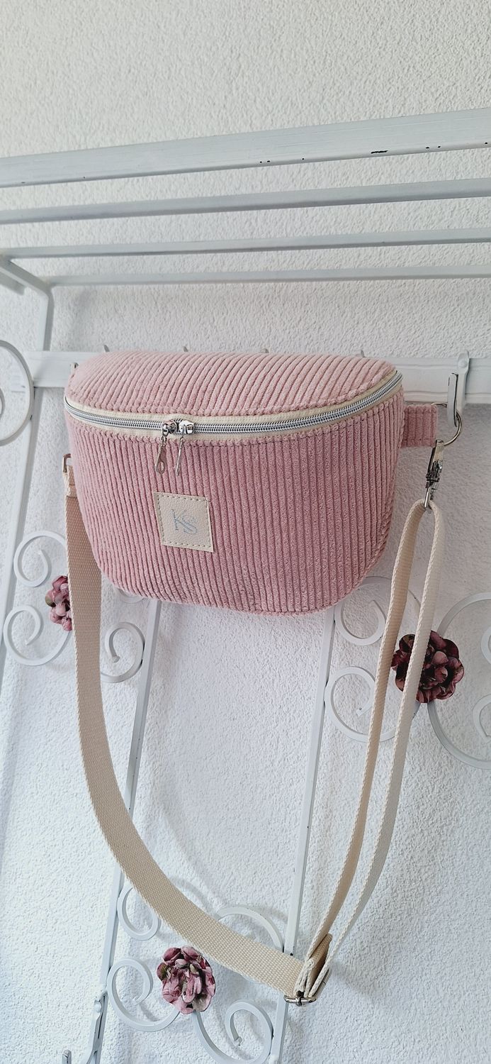 Crossbodybag Puderrosa Cord