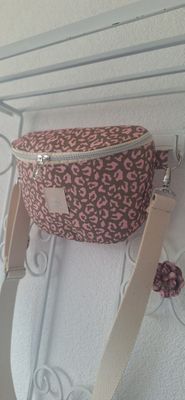 Crossbodybag Leo Olive/Rosa