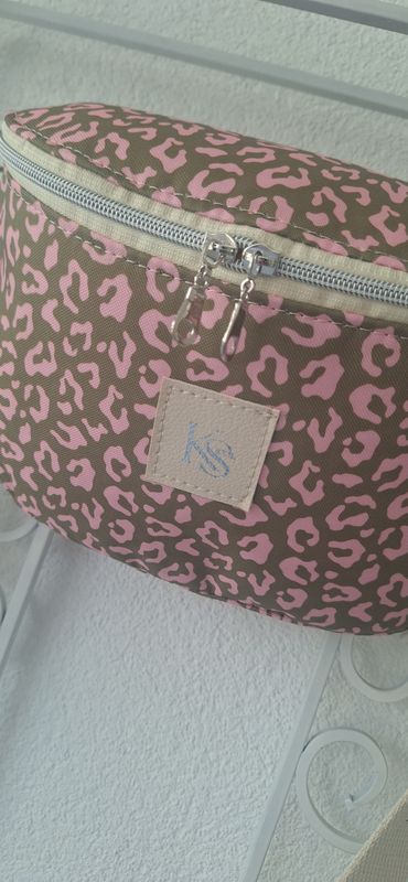 Crossbodybag Leo Olive/Rosa