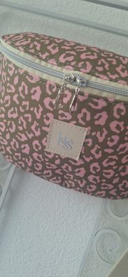 Crossbodybag Leo Olive/Rosa