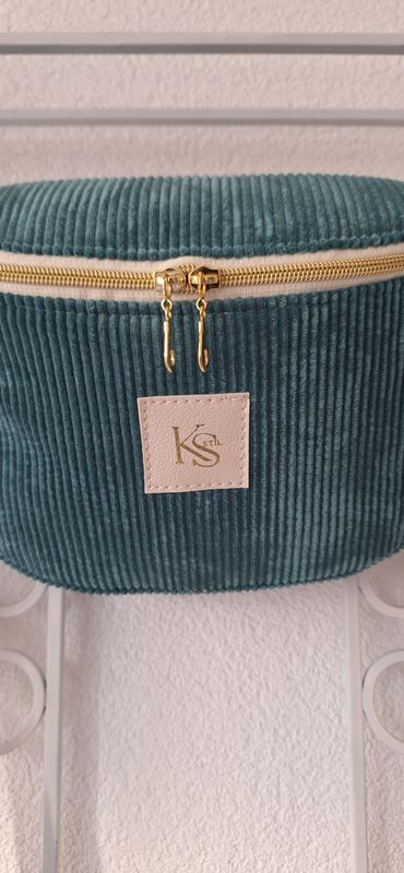 Crossbodybag Smaragdgrün/Petrol Mix