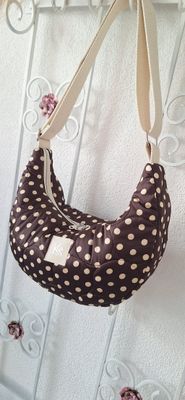 Halfmoonbag Braun Punkte