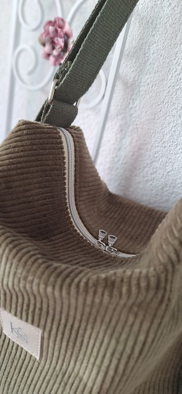 Rucksack Shopper Cord Olive