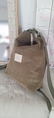 Rucksack Shopper Cord Olive
