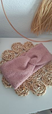 Stirnband Bouclè Rosa