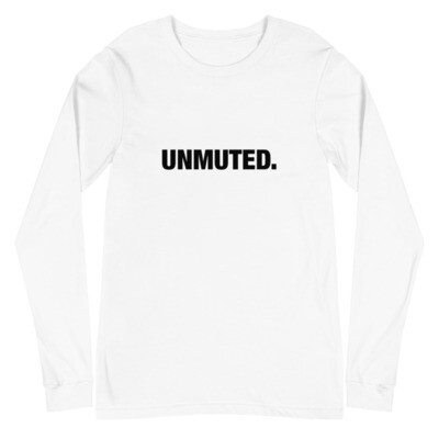 UNMUTED. Classic Logo Tee - Printed White (Printed) - Long copy