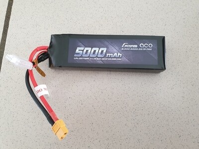 Gens Ace TRX 5000mAh 11.1V 3S 50C LiPo (XT60) - gebruikt Gens Ace TRX 5000mAh 11.1V 3S 50C LiPo (XT60) - gebruikt