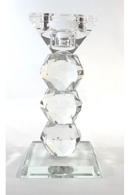 Candeliere in cristallo H 14cm Henriette