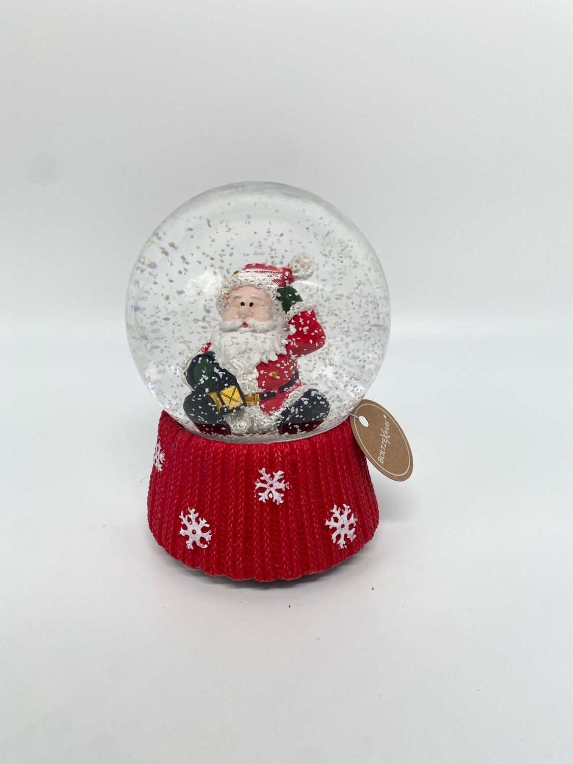 Palla di vetro Carillon con Neve Babbo Natale Boltze Xmas