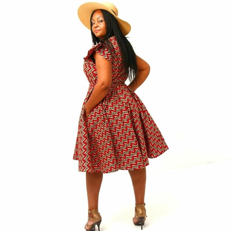Mindy African print Dress