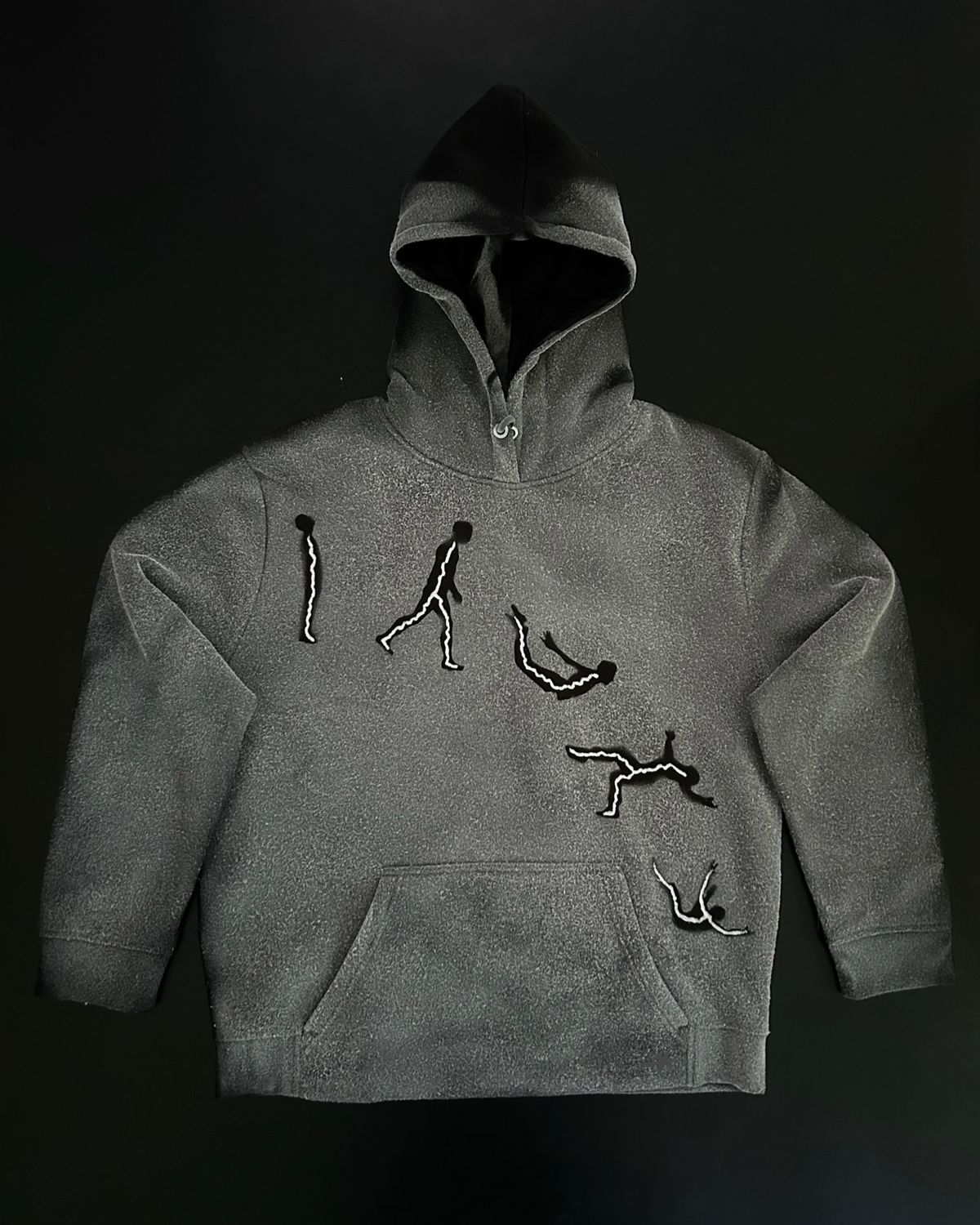 ‘Flow state’ Black Hoodie