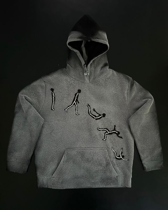 ‘Flow state’ Black Hoodie