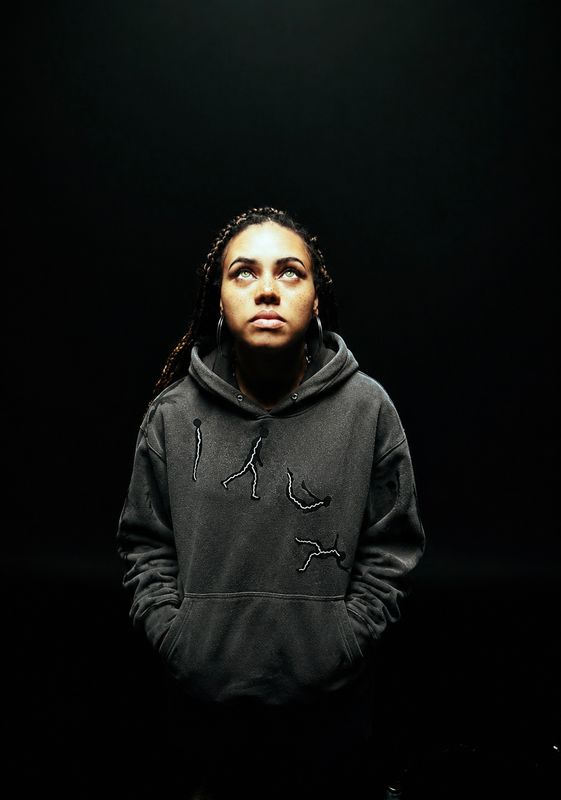 ‘Flow state’ Black Hoodie