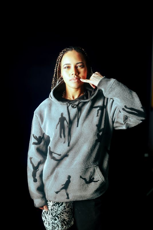 ‘Trapped in thought’ Black hoodie