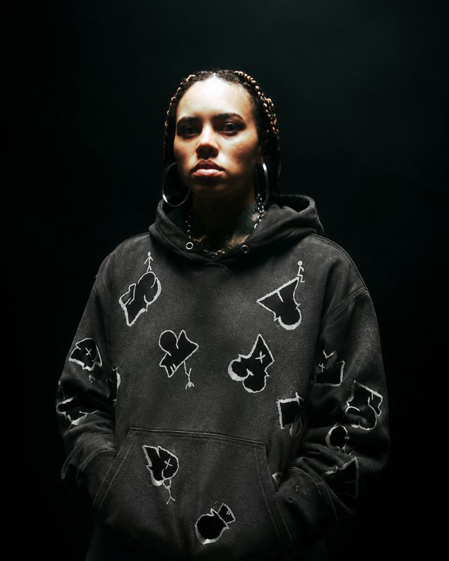 'Sidewalk stories’ Black hoodie