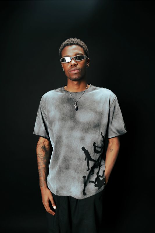 'Trapped in thought' oversized T-shirt